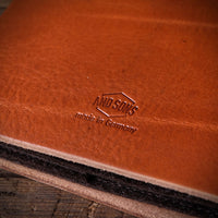 Logbook Leather Set, A5, With inserts, Cognac-Tasker-Kalos and Sons-Motorious Copenhagen