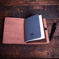 Logbook Leather Set, A6, With inserts, Cognac-Tasker-Kalos and Sons-Motorious Copenhagen