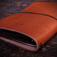 Logbook Leather Set, A6, With inserts, Cognac-Tasker-Kalos and Sons-Motorious Copenhagen