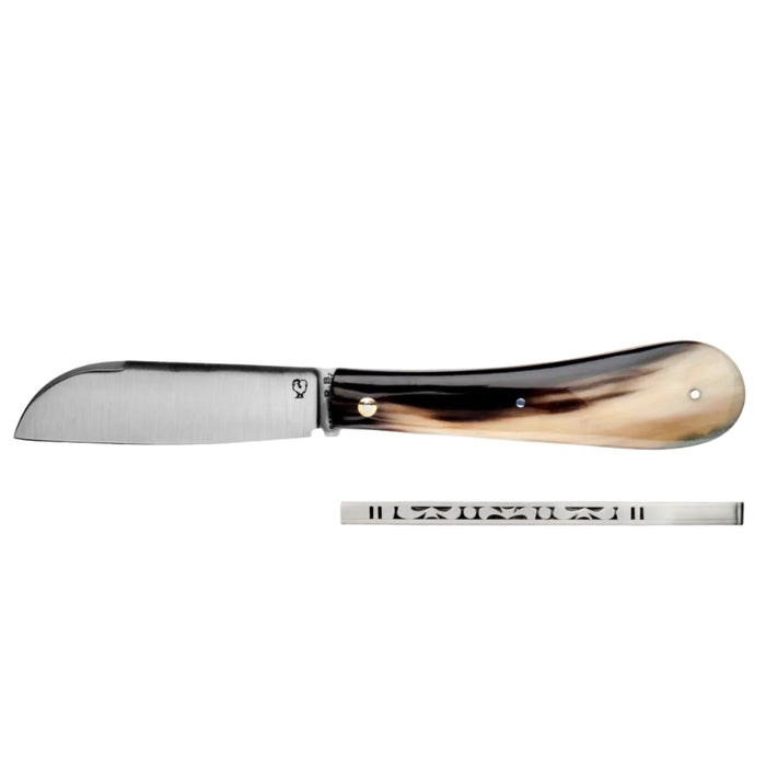 London, Pocket knife, Liner engraved, Horn Tip Handle-Knive og Værktøj-Passion France-Motorious Copenhagen