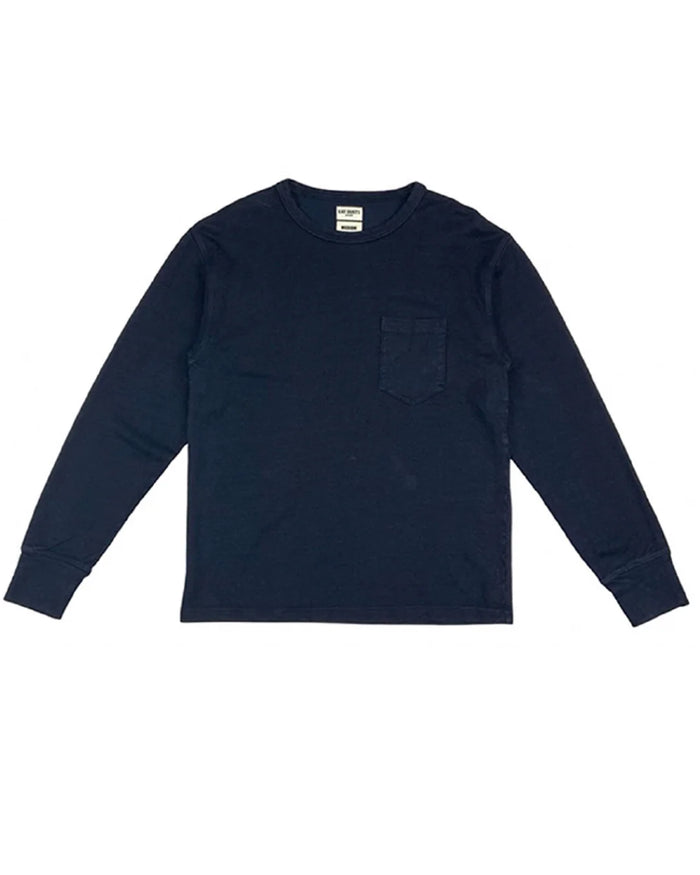 Longsleeve L/S Pocket T, Military Jersey, Navy-T-shirts-Eat Dust-Motorious Copenhagen