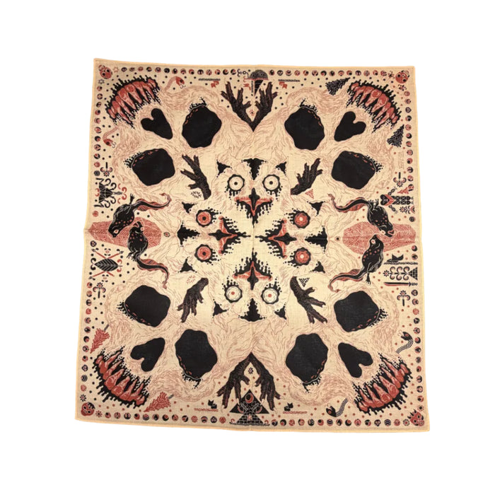 Los Bandanas, Off-White/Black/Rust-Halstørklæder-IndigoFera-Motorious Copenhagen