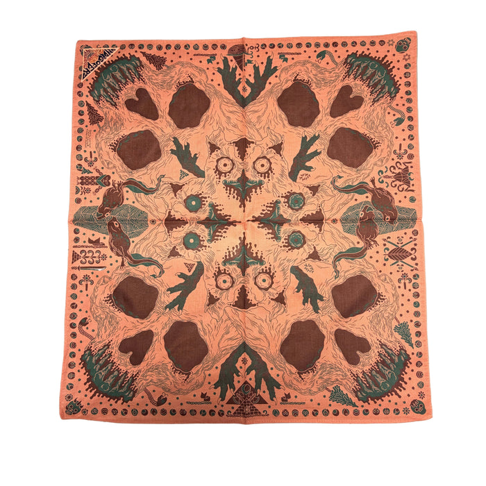 Los Bandanas, Pink/Brown/Turquoise-Halstørklæder-IndigoFera-Motorious Copenhagen