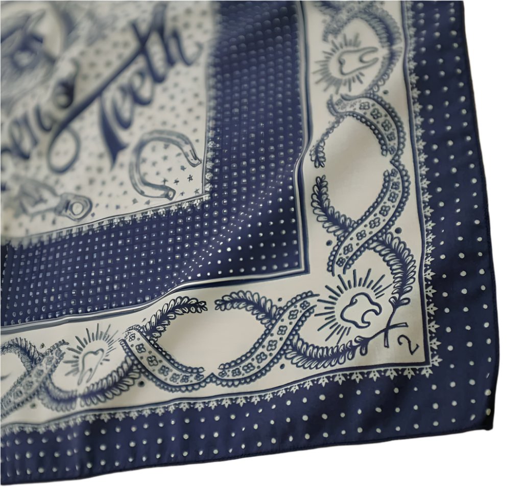 Lucky Bandana, Blue-Halstørklæder-Hen's Teeth-Motorious Copenhagen