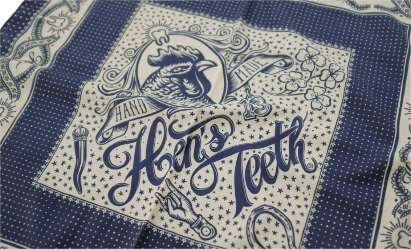 Lucky Bandana, Blue-Halstørklæder-Hen's Teeth-Motorious Copenhagen