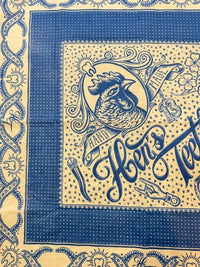 Lucky Bandana, Light Indigo Blue-Halstørklæder-Hen's Teeth-Motorious Copenhagen