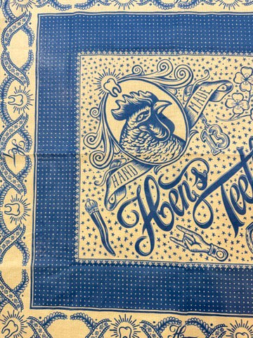 Lucky Bandana, Light Indigo Blue-Halstørklæder-Hen's Teeth-Motorious Copenhagen