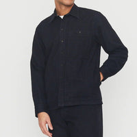 Luka, Sturdy Overshirt, Stormy Blue-Skjorter-Hansen Garments-Motorious Copenhagen