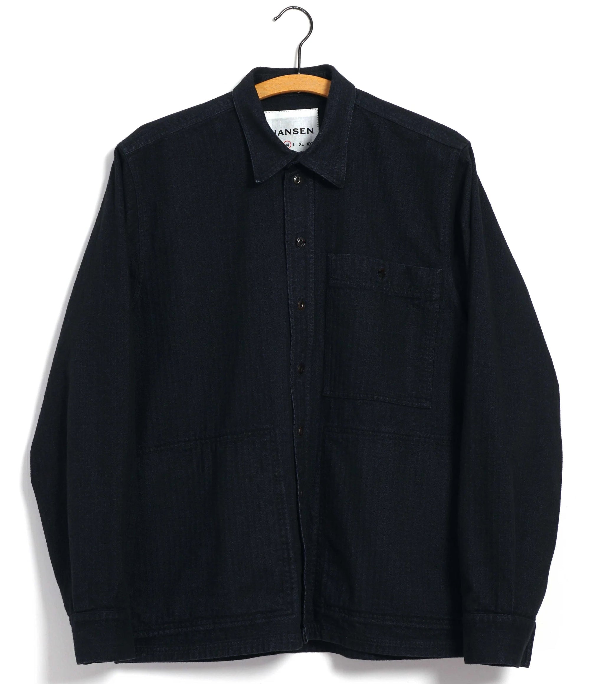 Luka, Sturdy Overshirt, Stormy Blue-Skjorter-Hansen Garments-Motorious Copenhagen