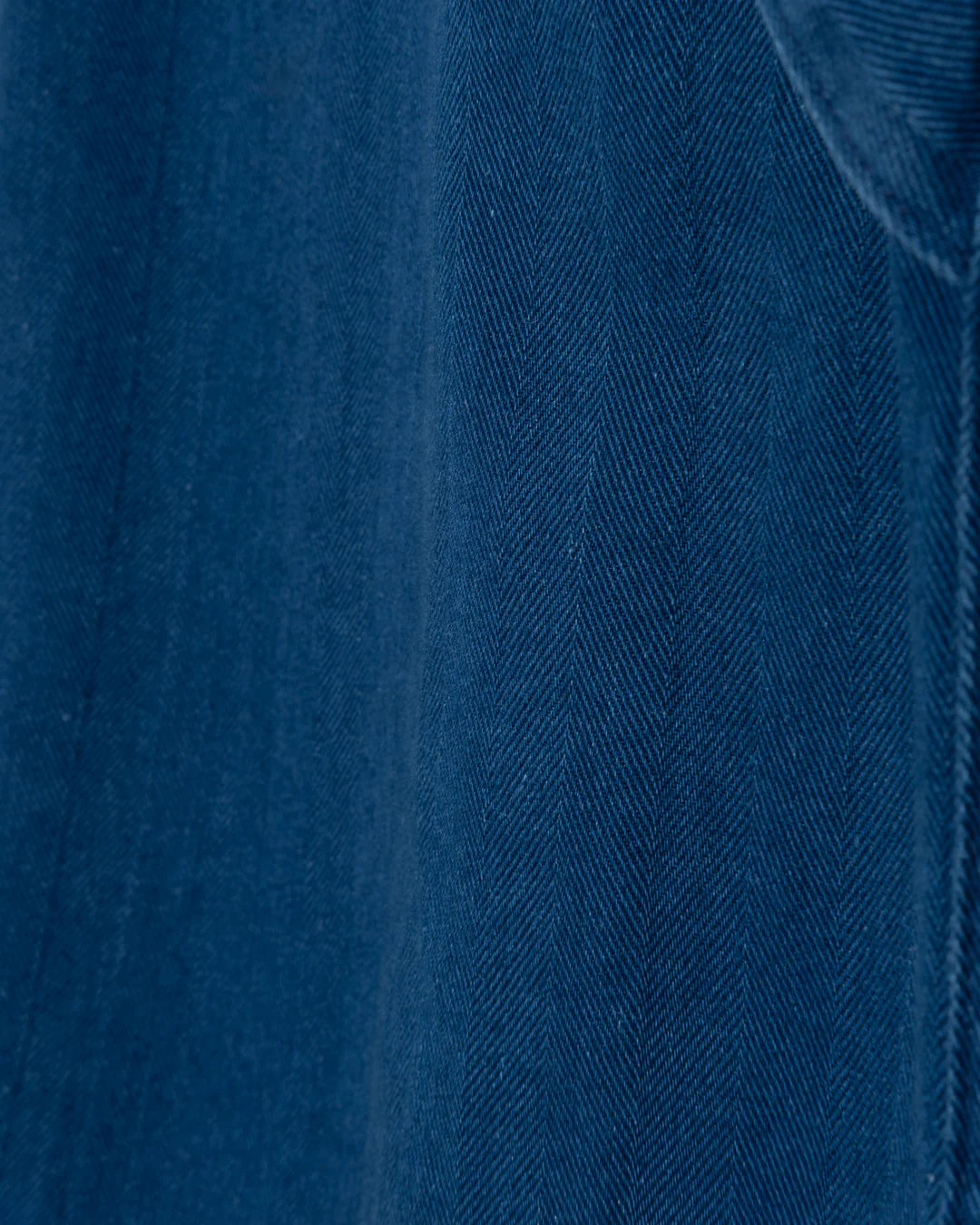 Fisherman Shirt, Herringbone Twill Denim, Blue