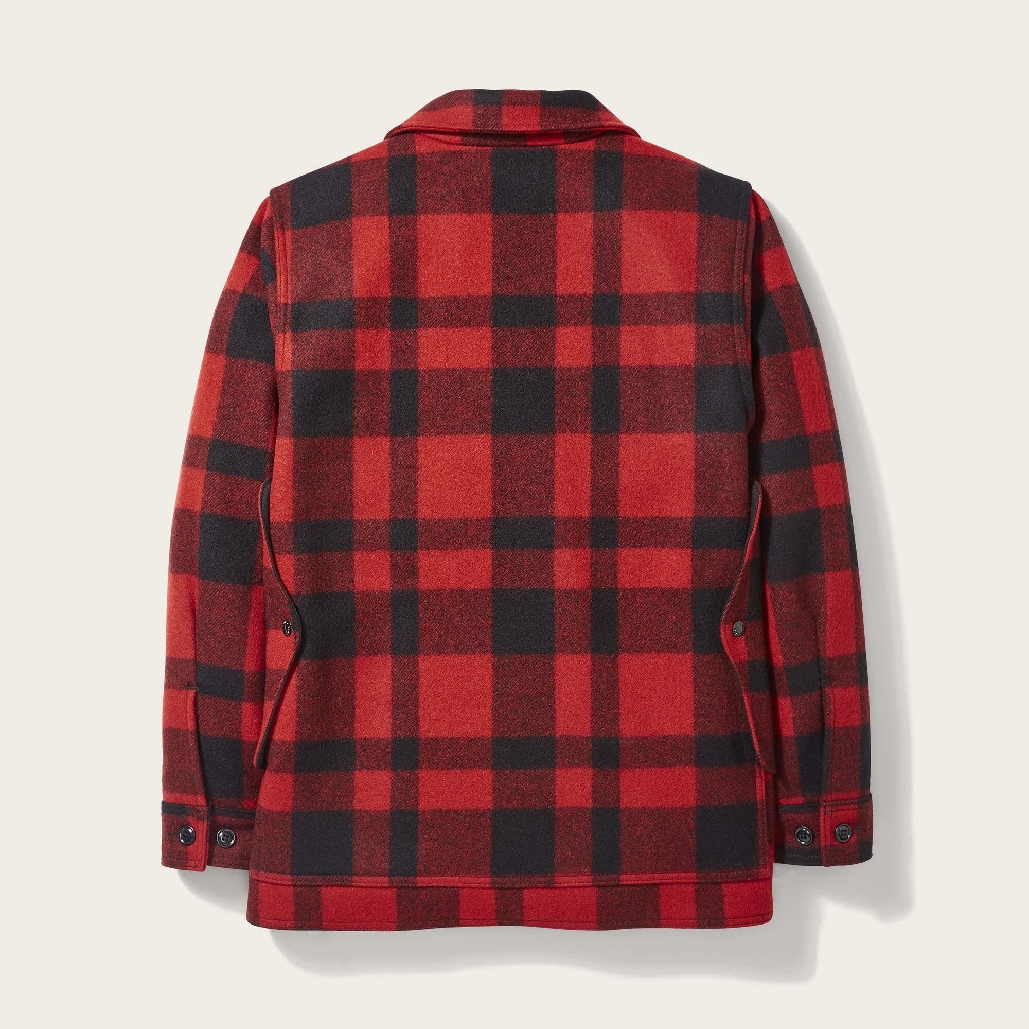 Mackinaw Wool Cruiser Jacket, Red/Black Plaid-Jakker-Filson 1897-Motorious Copenhagen