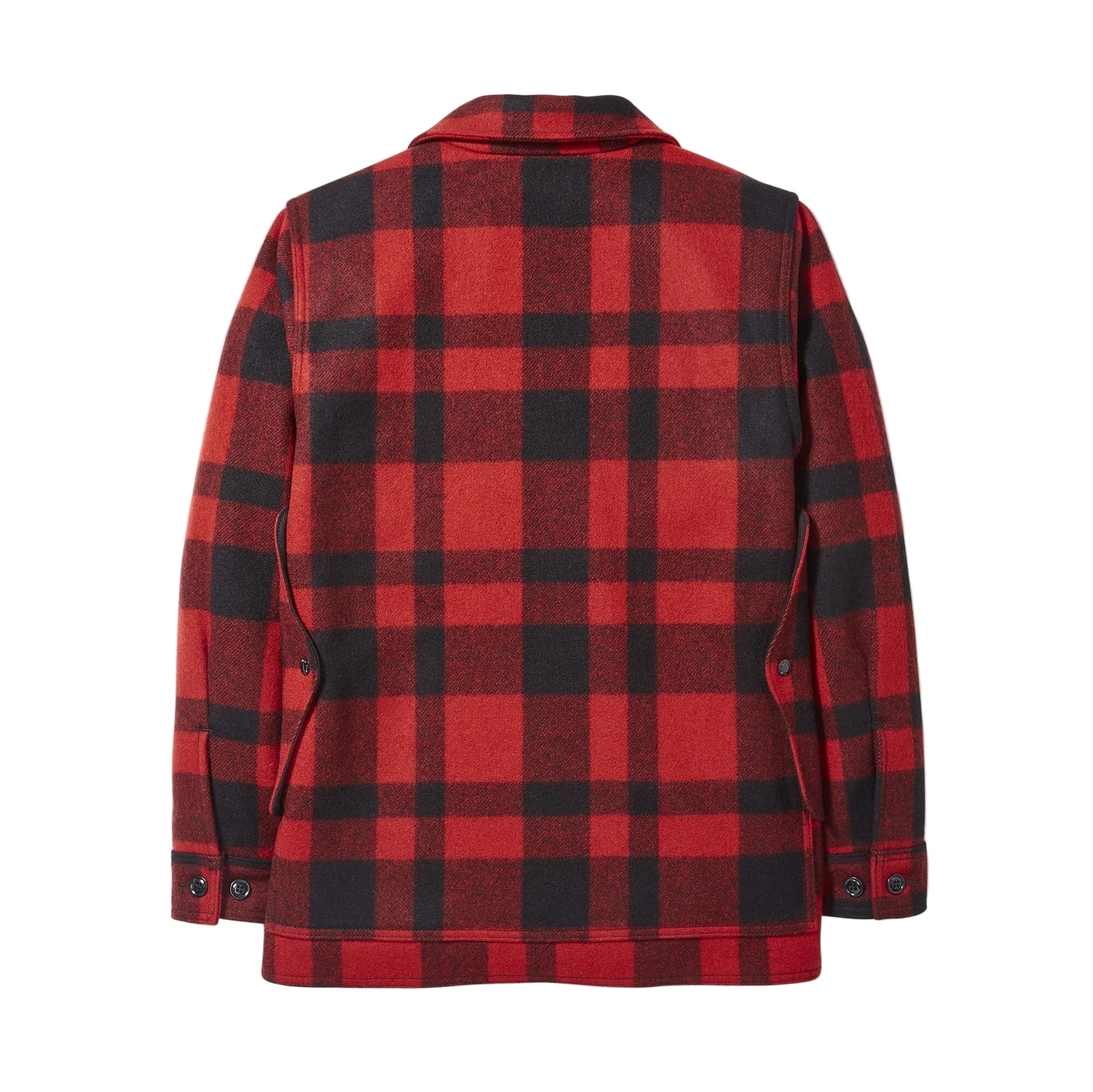 Mackinaw Wool Cruiser Jacket, Red/Black Plaid-Jakker-Filson 1897-Motorious Copenhagen