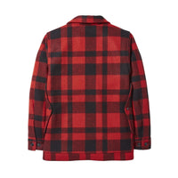 Mackinaw Wool Cruiser Jacket, Red/Black Plaid-Jakker-Filson 1897-Motorious Copenhagen