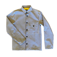 'Made in Denmark' Overshirt, Blå/Natur-Jakker-Klaus Samsøe-Motorious Copenhagen
