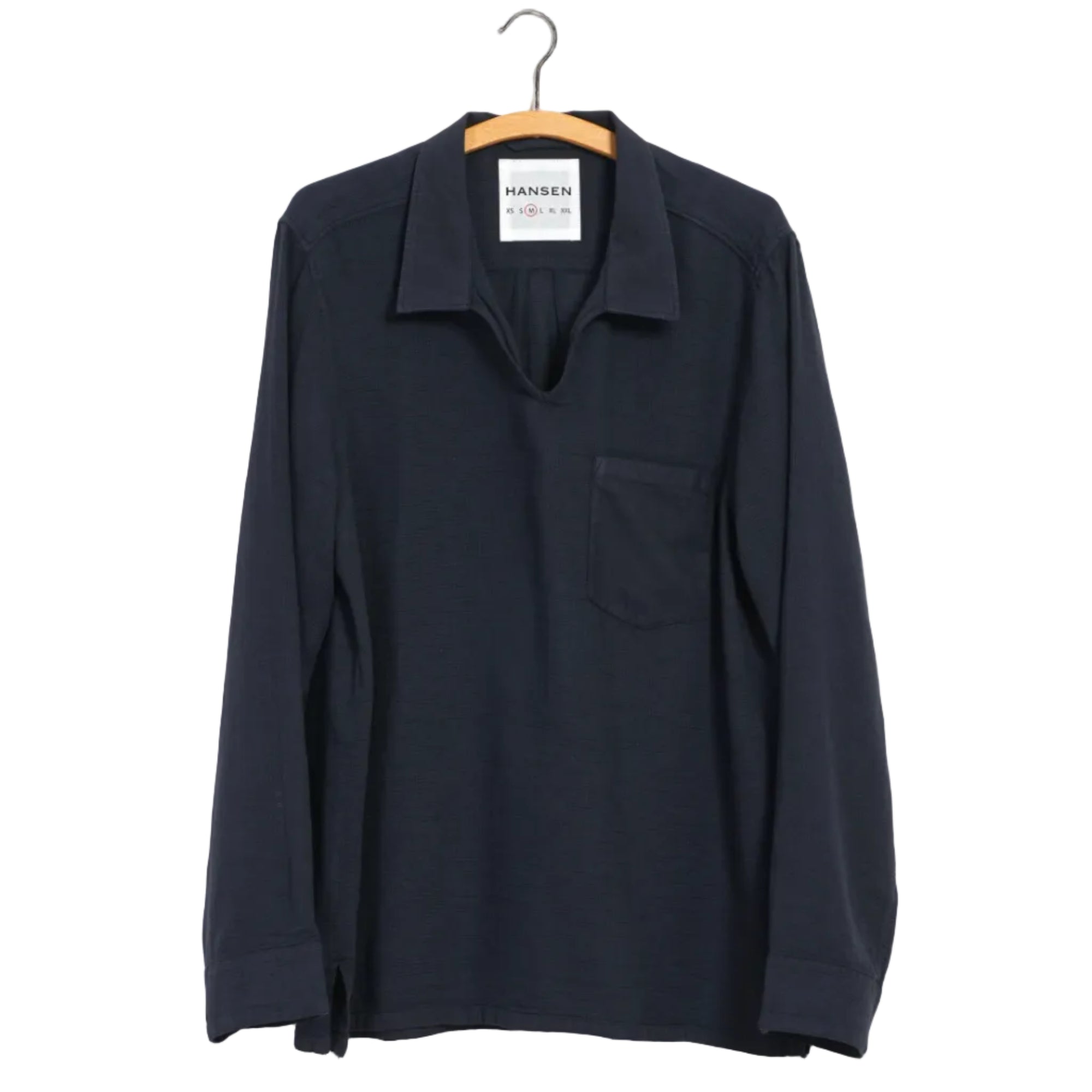 Marius, Casual Guaze Pull-on Shirt, Lava-Skjorter-Hansen Garments-Motorious Copenhagen