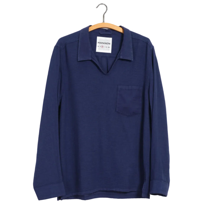 Marius, Casual Guaze Pull-on Shirt, Santorini-Skjorter-Hansen Garments-Motorious Copenhagen
