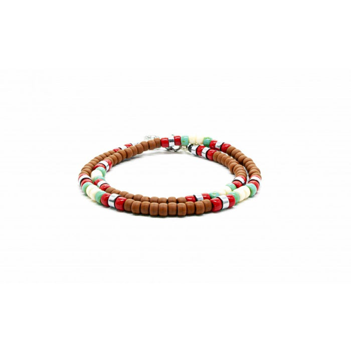 Matubo Double Bracelet, Terracota-Ringe og Halskæder-Black Pearl Creations-Motorious Copenhagen