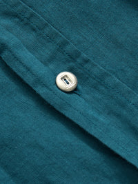 McAllen 4oz canvas shirt, Ocean Blue-Skjorter-IndigoFera-Motorious Copenhagen