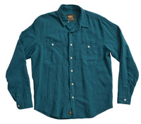 McAllen 4oz canvas shirt, Ocean Blue-Skjorter-IndigoFera-Motorious Copenhagen
