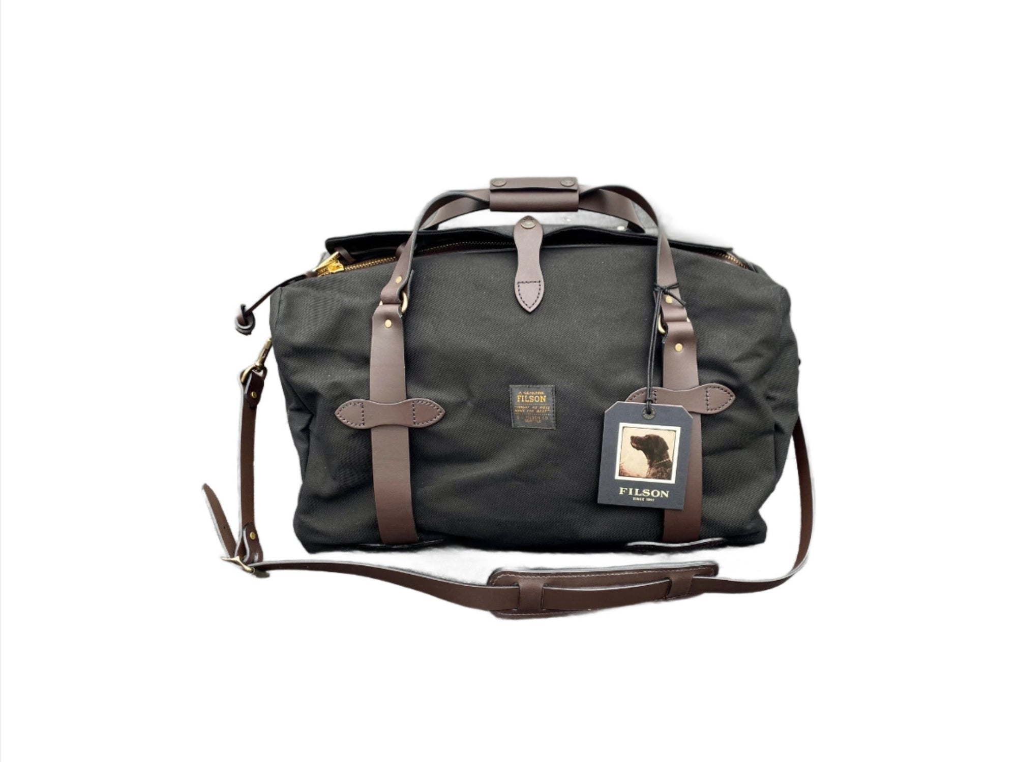 Medium Rugged Twill Duffle bag, Black-Tasker-Filson 1897-Motorious Copenhagen