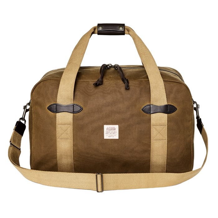 Medium Tin Cloth Duffle Bag, Dark Tan-Tasker-Filson 1897-Motorious Copenhagen