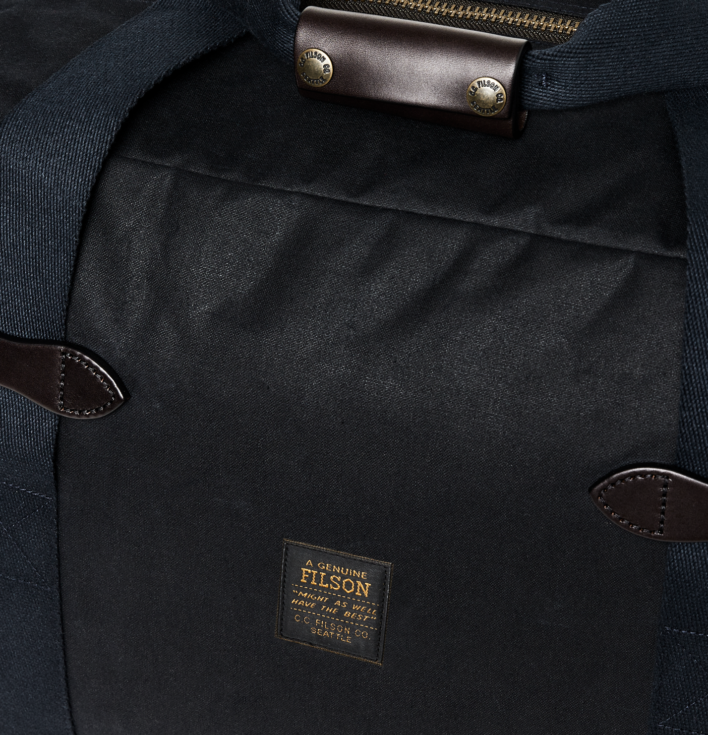 Medium Tin Cloth Duffle Bag, Navy-Tasker-Filson 1897-Motorious Copenhagen