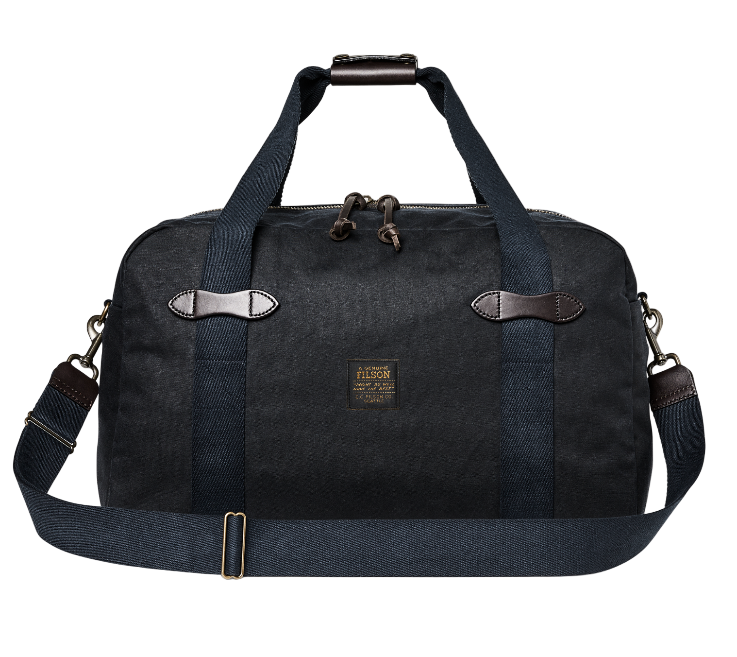 Filson Tasker Medium Tin Cloth Duffle Bag, Navy