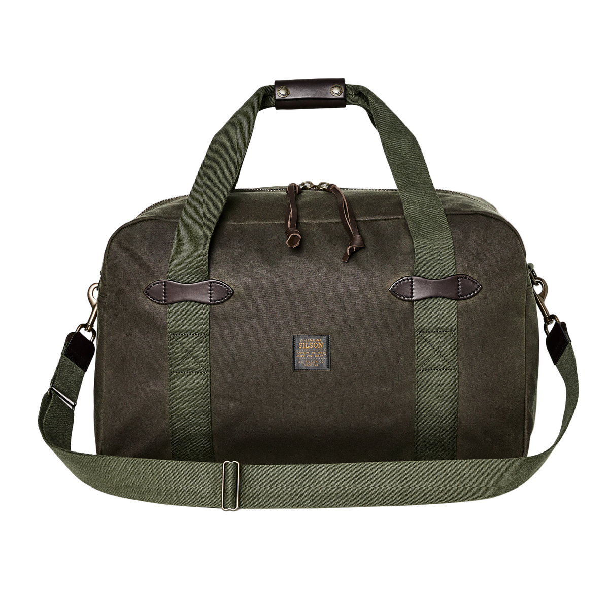Medium Tin Cloth Duffle Bag, Otter Green-Tasker-Filson 1897-Motorious Copenhagen