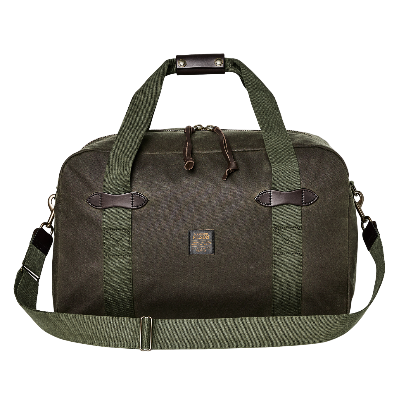 Medium Tin Cloth Duffle Bag, Otter Green-Tasker-Filson 1897-Motorious Copenhagen