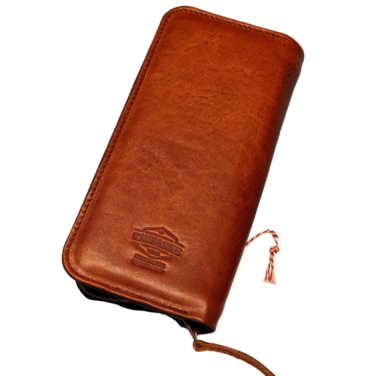Medium pencil case, Leather, Cognac-Tasker-Kalos and Sons-Motorious Copenhagen