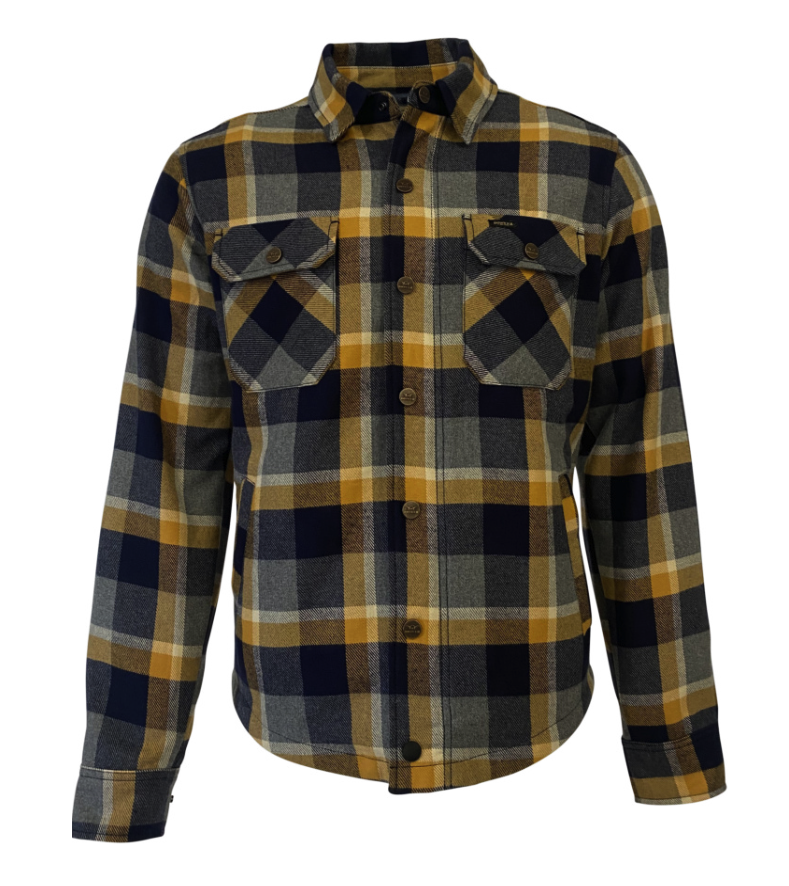 Memphis Rider Shirt, Yellow/Navy-Skjorter-Rokker Company-Motorious Copenhagen