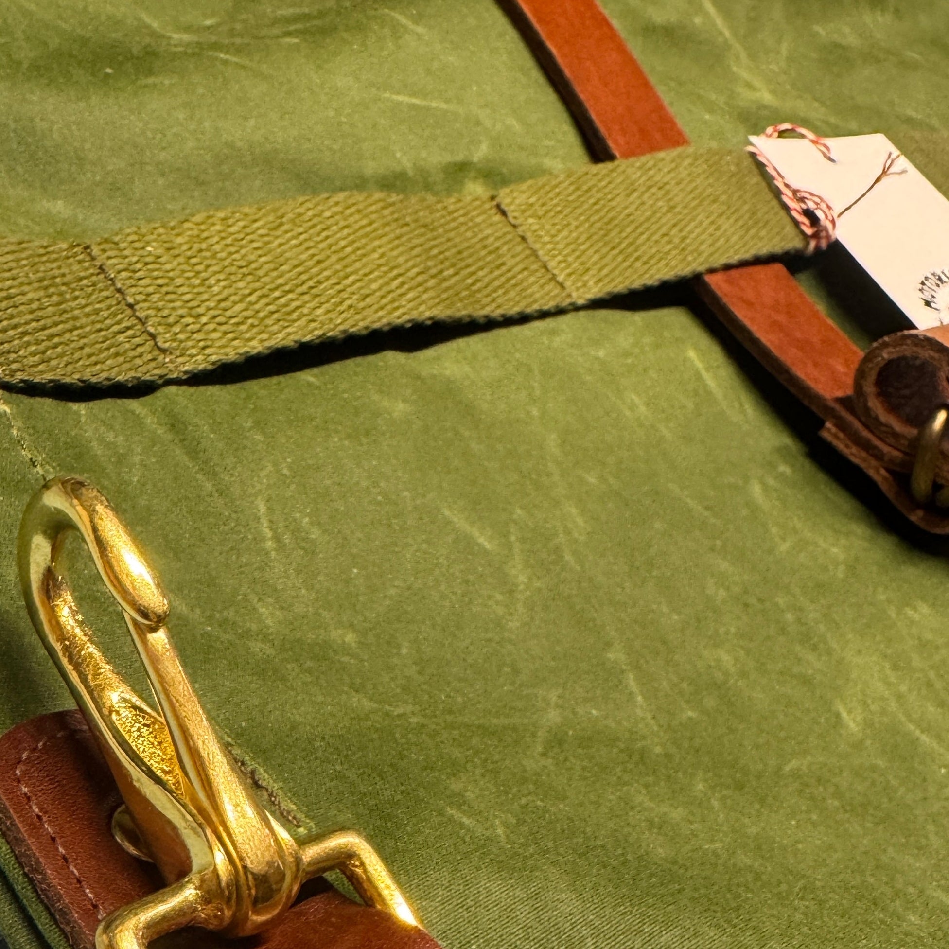 Motorcycle duffle bag / Sissy bar bag, Cotton, Olive-Tasker-Kalos and Sons-Motorious Copenhagen