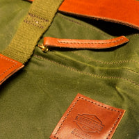 Motorcycle duffle bag / Sissy bar bag, Cotton, Olive-Tasker-Kalos and Sons-Motorious Copenhagen