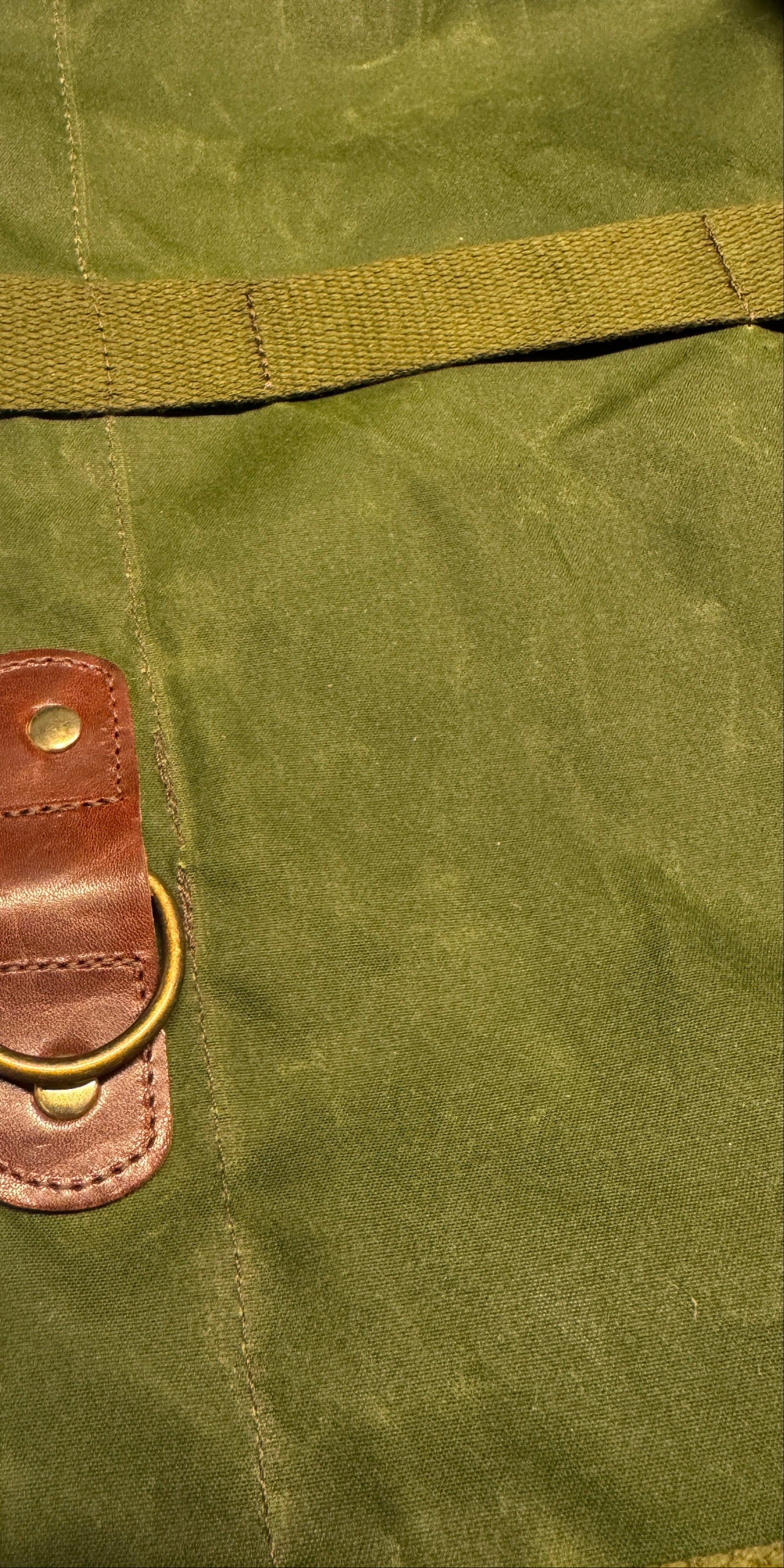 Motorcycle duffle bag / Sissy bar bag, Cotton, Olive-Tasker-Kalos and Sons-Motorious Copenhagen