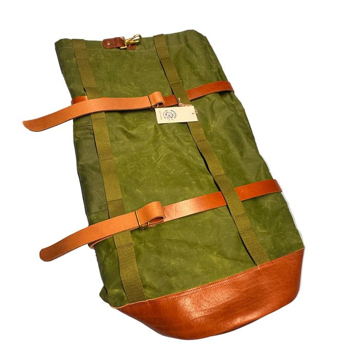 Motorcycle duffle bag / Sissy bar bag, Cotton, Olive-Tasker-Kalos and Sons-Motorious Copenhagen