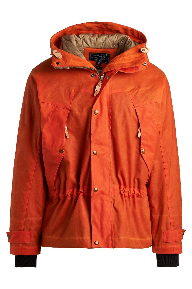 Mountain Jacket, Wool padding lining, Orange-Jakker-Manifattura Ceccarelli-Motorious Copenhagen