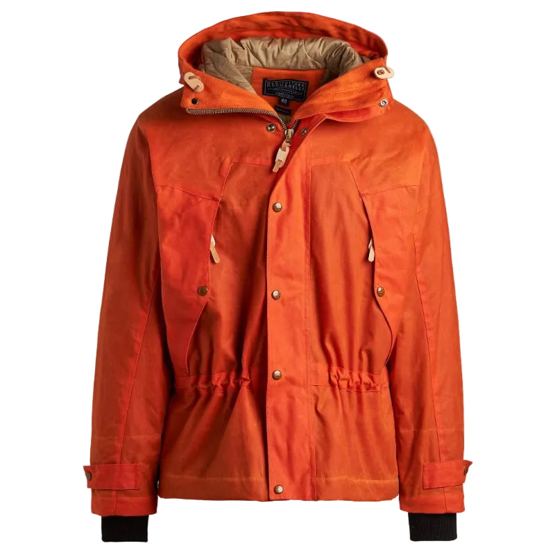 Mountain Jacket, Wool padding lining, Orange-Jakker-Manifattura Ceccarelli-Motorious Copenhagen