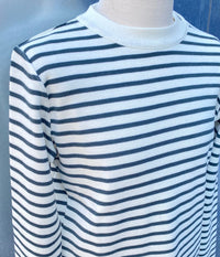 NAVAL crew neck, Natural White / Slo-Mo Green-Sweatshirts-SNS Herning-Motorious Copenhagen