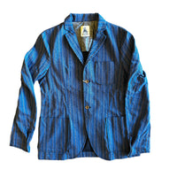 Napoli Jacket, Blue/Gold pinstripes-Blazere-Captain Santors-Motorious Copenhagen