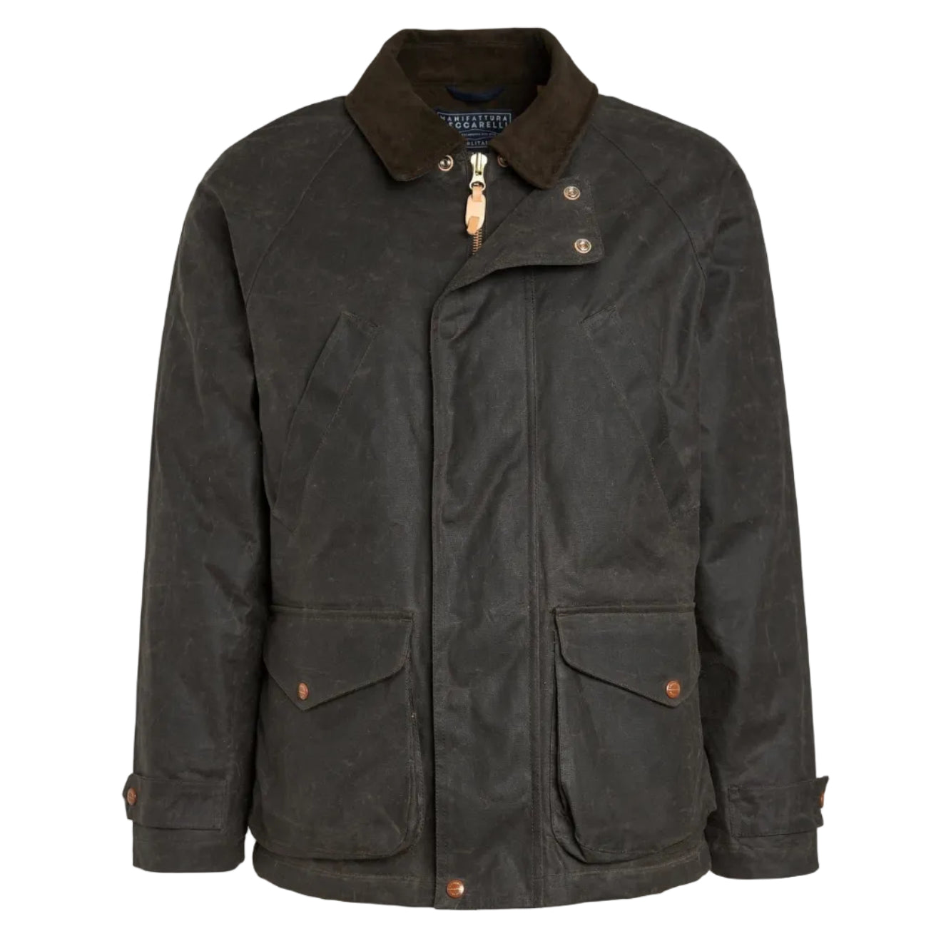New Caban, Wool padding lining, Chocolate-Jakker-Manifattura Ceccarelli-Motorious Copenhagen