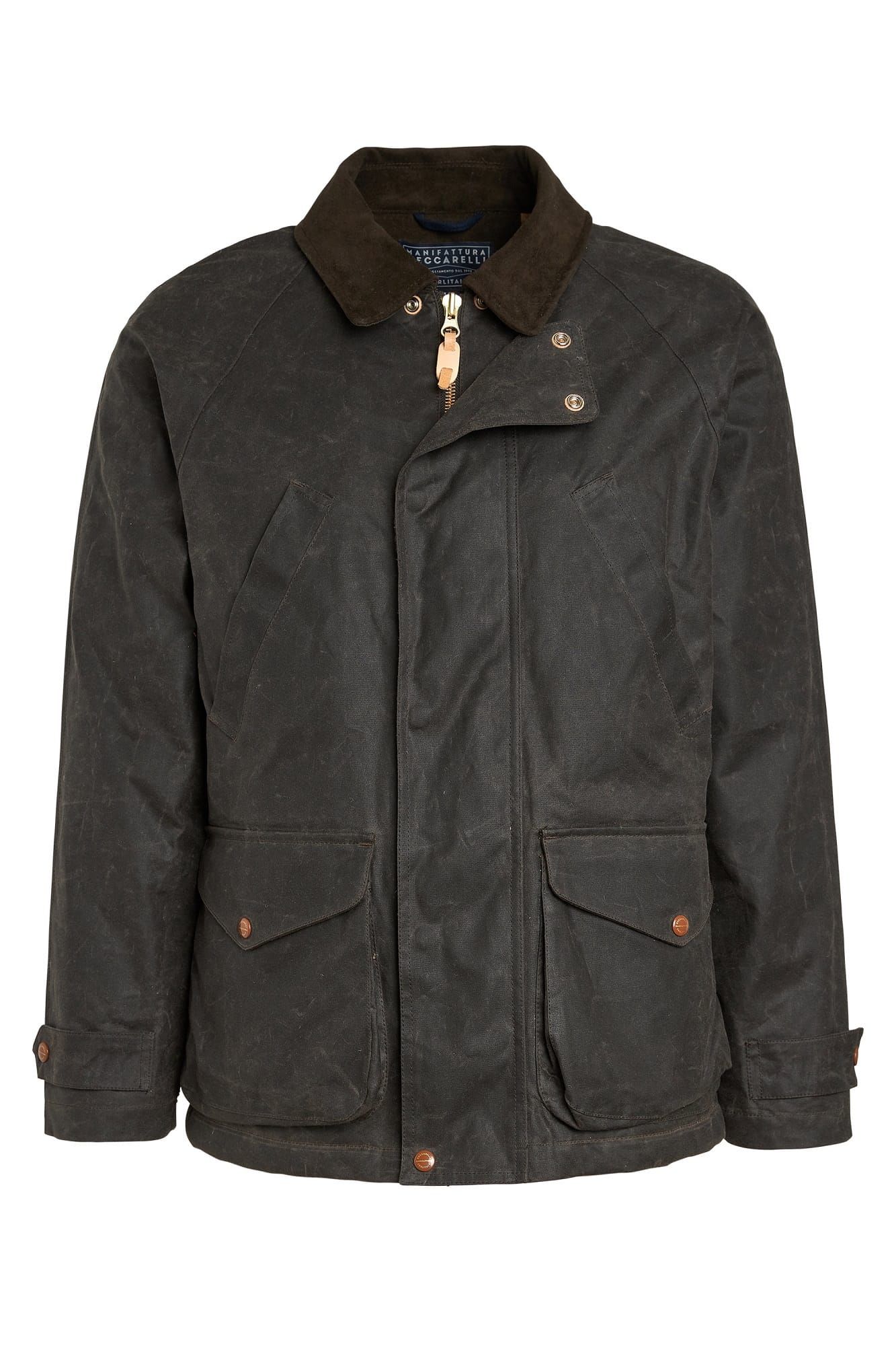 New Caban, Wool padding lining, Chocolate-Jakker-Manifattura Ceccarelli-Motorious Copenhagen