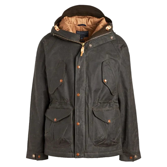 New Fisherman Parka, Wool padding lining, Chocolate-Jakker-Manifattura Ceccarelli-Motorious Copenhagen