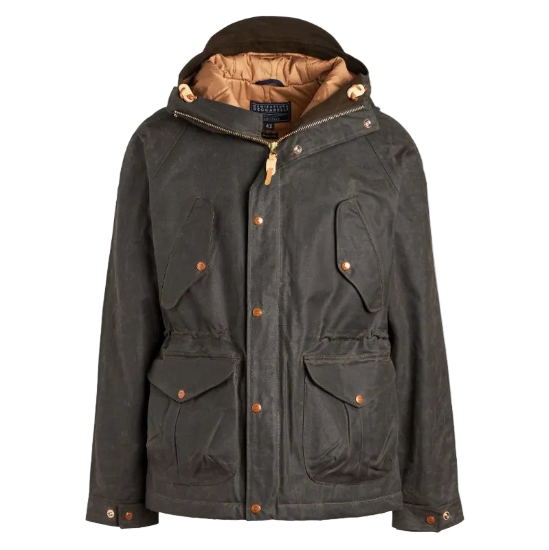 New Fisherman Parka, Wool padding lining, Chocolate-Jakker-Manifattura Ceccarelli-Motorious Copenhagen