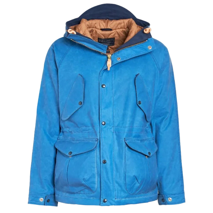 New Fisherman Parka, Wool padding lining, MidBlue-Jakker-Manifattura Ceccarelli-Motorious Copenhagen