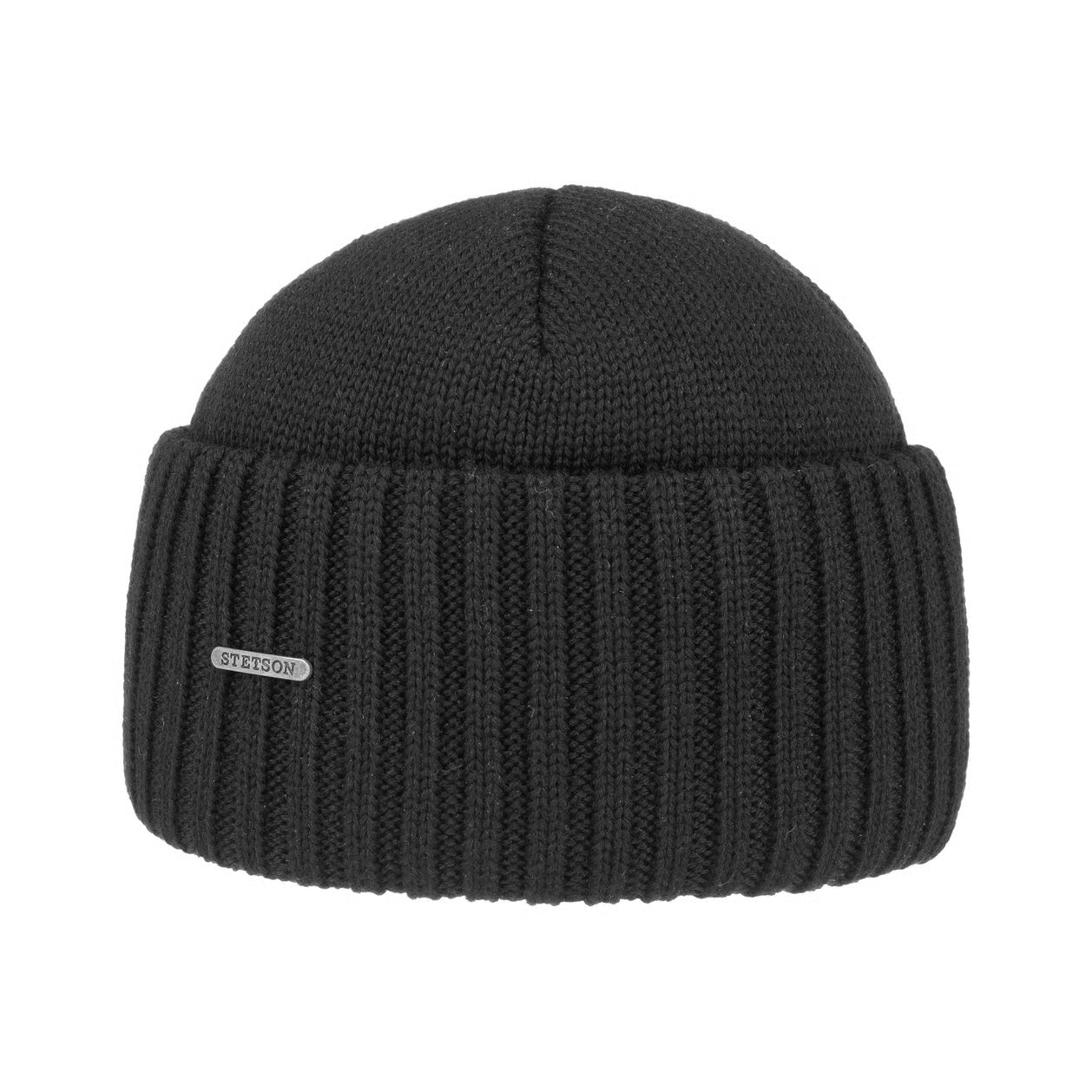 Northport Beanie, Knit Merino Wool, Black-Huer og Beanies-Stetson-Motorious Copenhagen