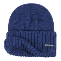 Northport Beanie, Knit Merino Wool, Blue-Huer og Beanies-Stetson-Motorious Copenhagen