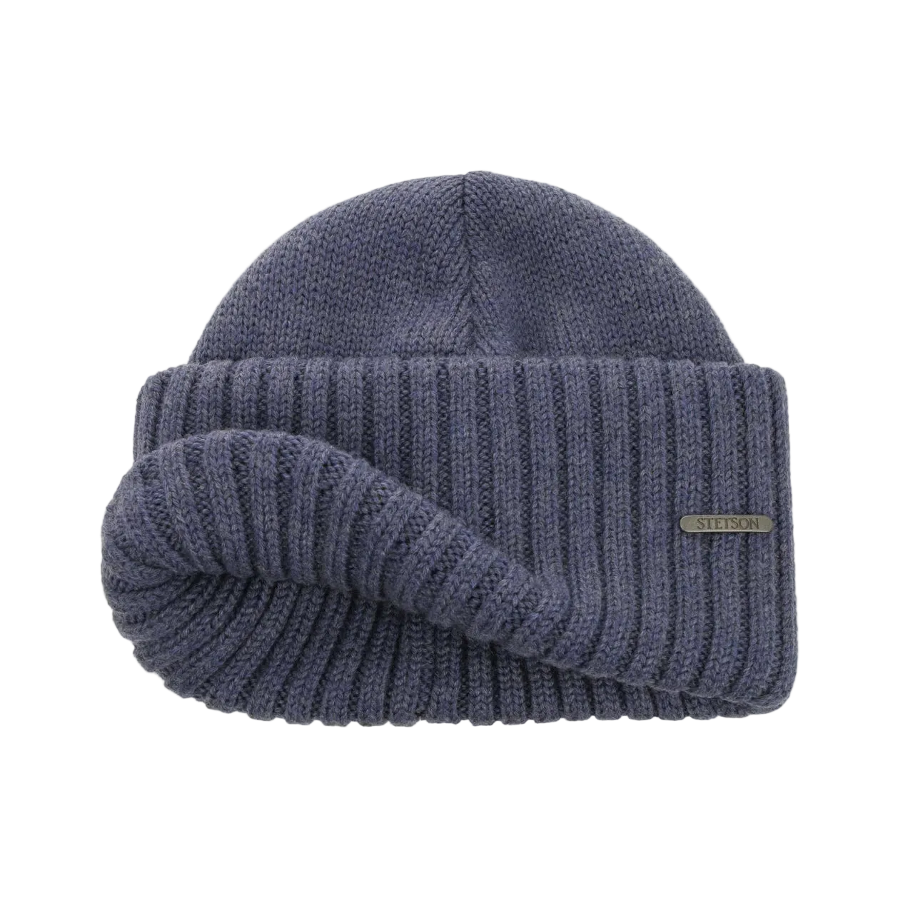 Northport Beanie, Knit Merino Wool, Denim-Huer og Beanies-Stetson-Motorious Copenhagen