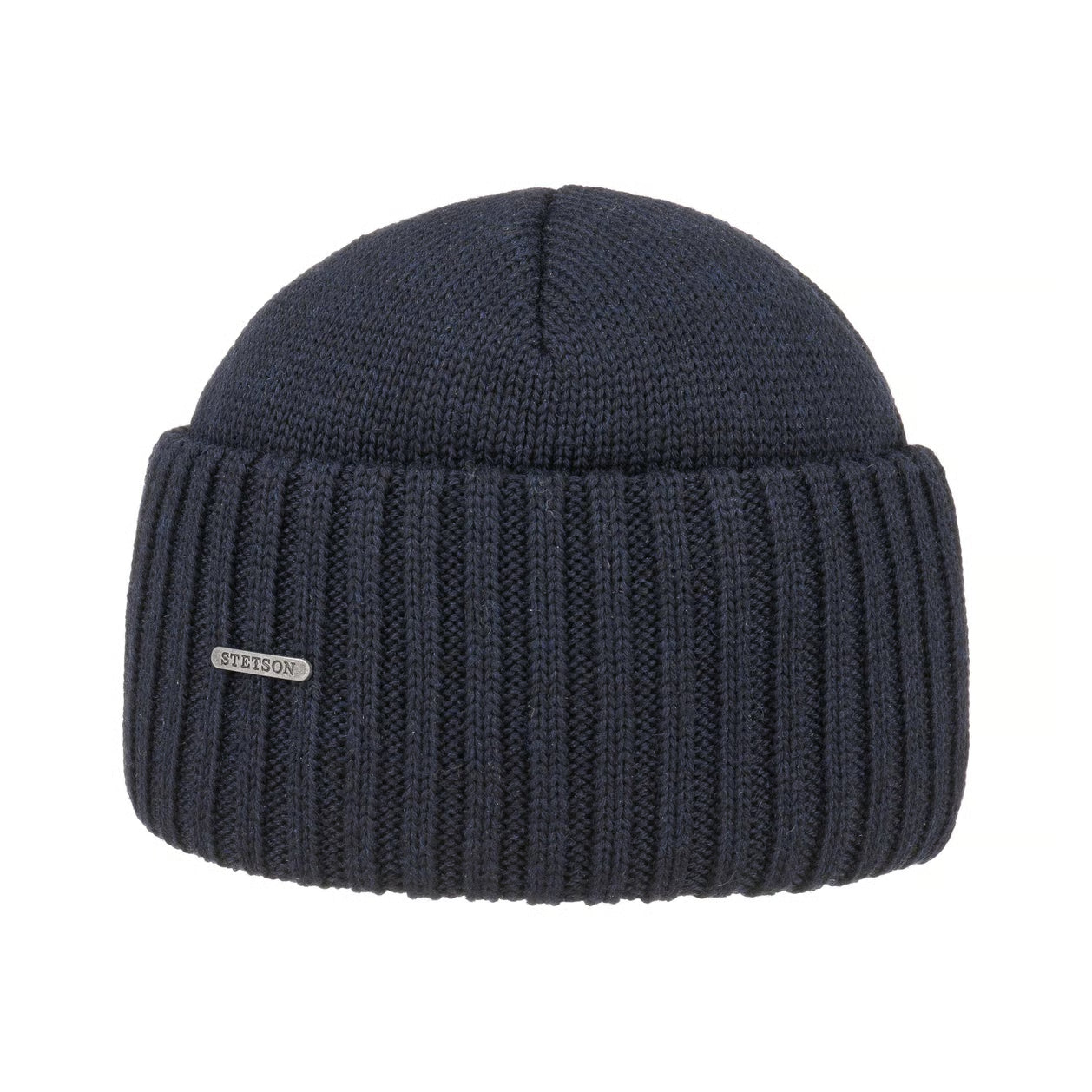 Northport Beanie, Knit Merino Wool, Navy-Huer og Beanies-Stetson-Motorious Copenhagen