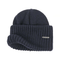 Northport Knit Beanie, Merino Wool, Navy-Huer og Beanies-Stetson-Motorious Copenhagen