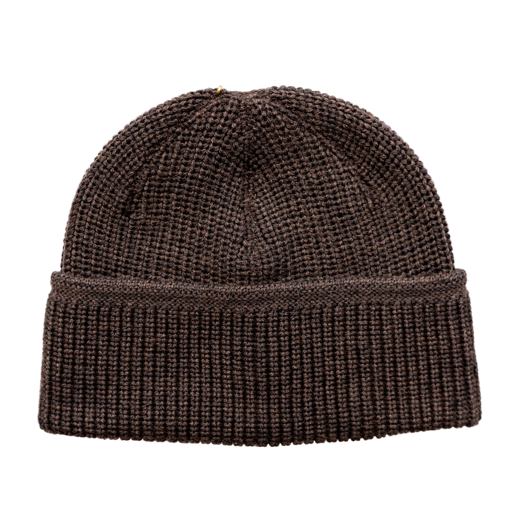O'Riley Beanie, Rib Knit, 100% Merino Wool, Brown Melange-Huer og Beanies-IndigoFera-Motorious Copenhagen